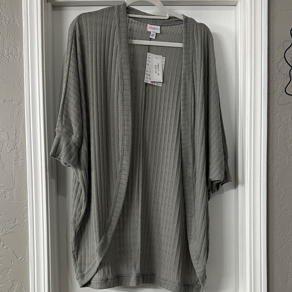LuLaRoe Lightweight Open Front Cocoon  Cardigan in Gray